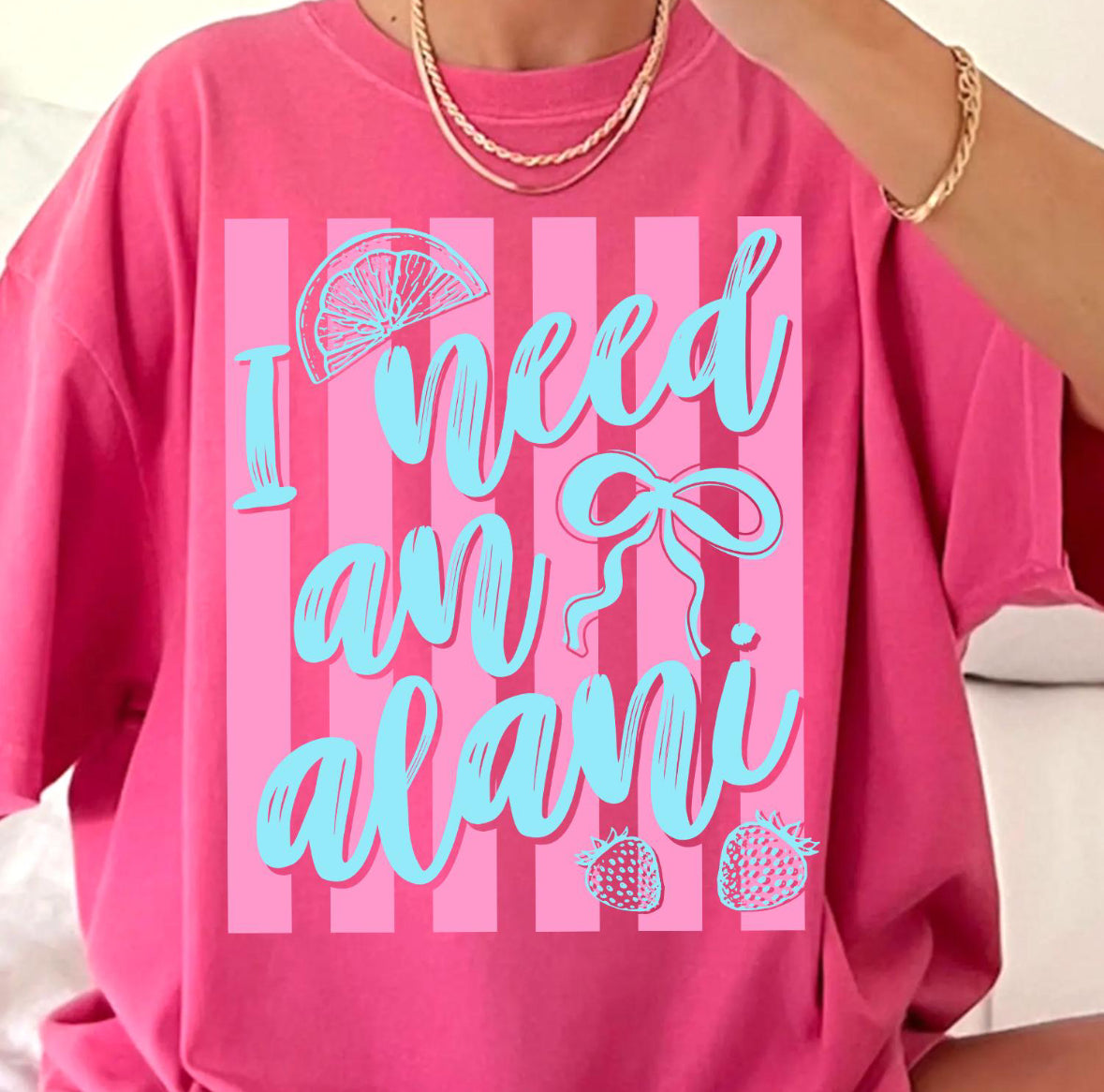 I need an Alani Striped Coquette Tee/Sweatshirt
