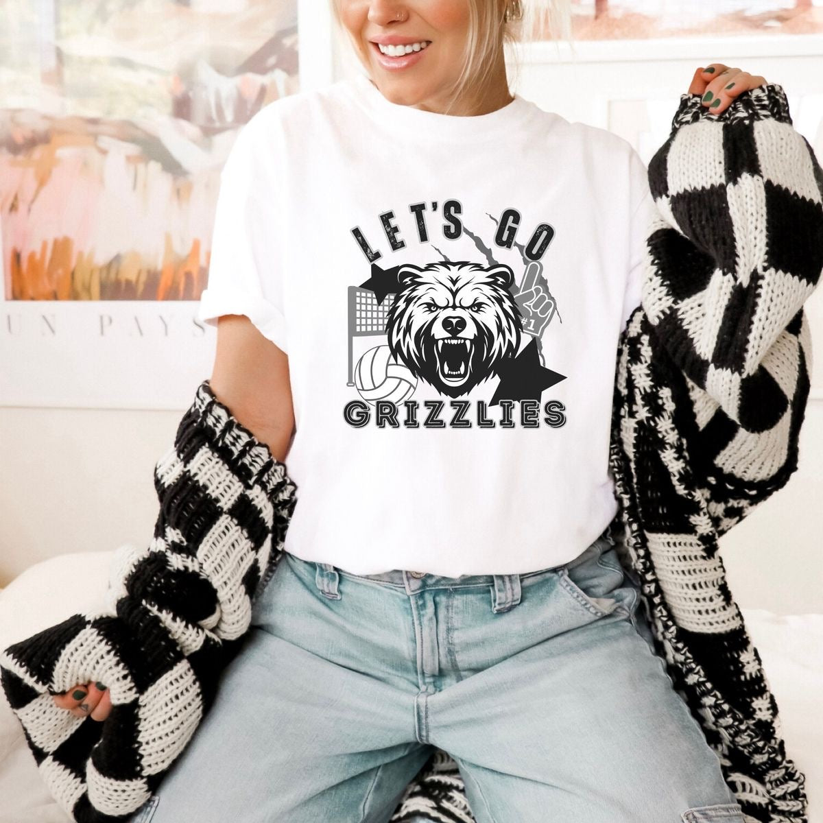 Lets Go Grizzlies Volleyball Shirt/Sweatshirt