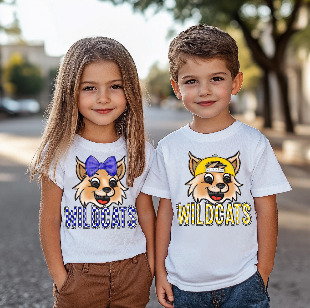 Mascot Bow/Cap Tees