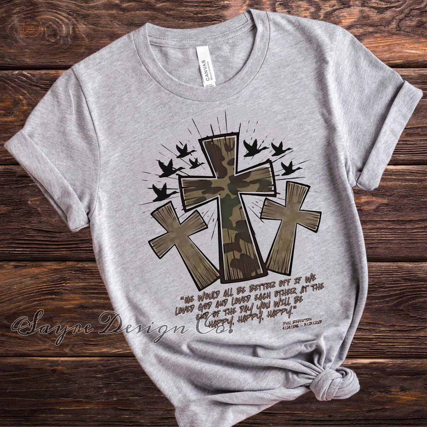 3 Crosses Loved Each Other Tee-Adult