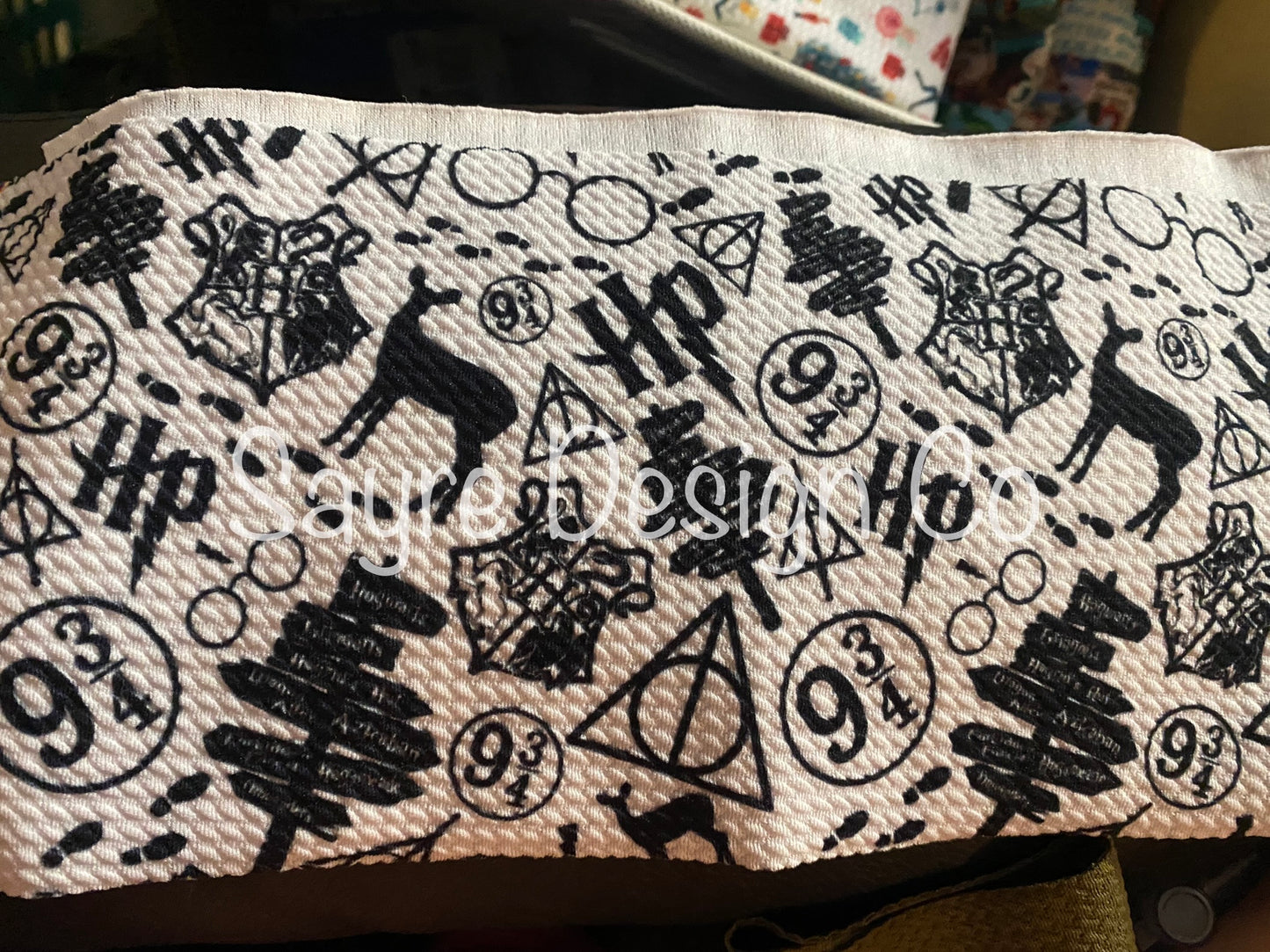 HP Black & White- Bullet Fabric *limited quantity*