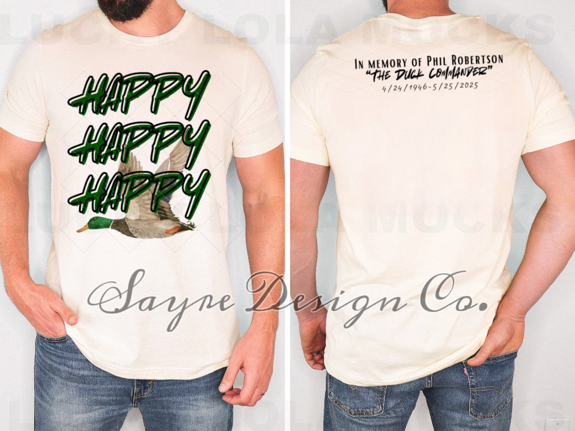 Green Happy Happy Happy Tee-Adult