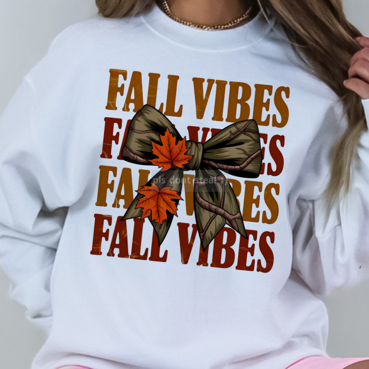 Fall Vibes Camo Bow Shirt/Sweatshirt