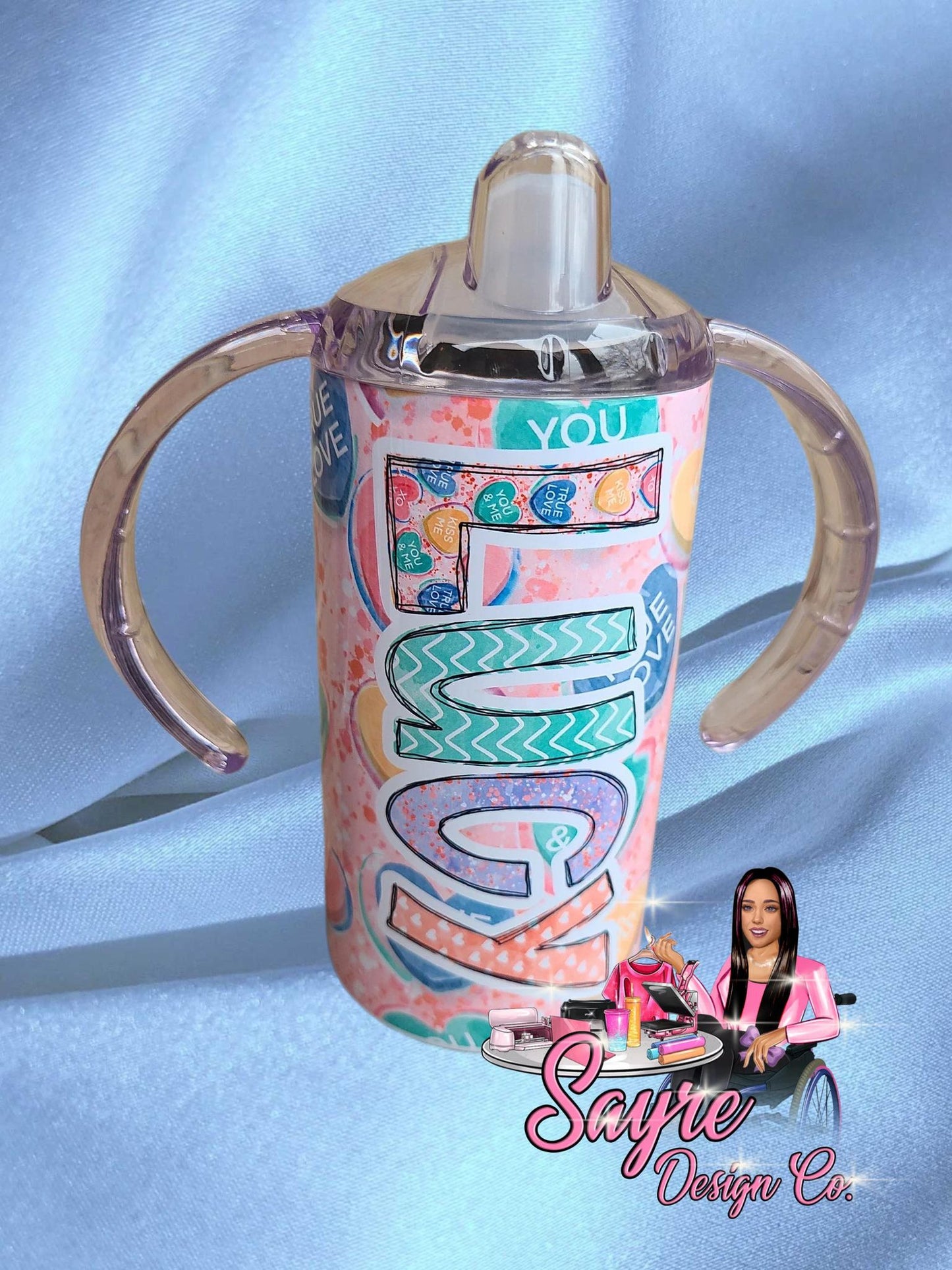 12 oz Custom Interchangeable Sippy/Straw Cup Amazon