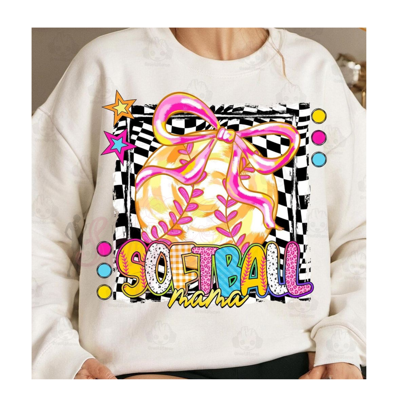 Checker Mama Softball Tee
