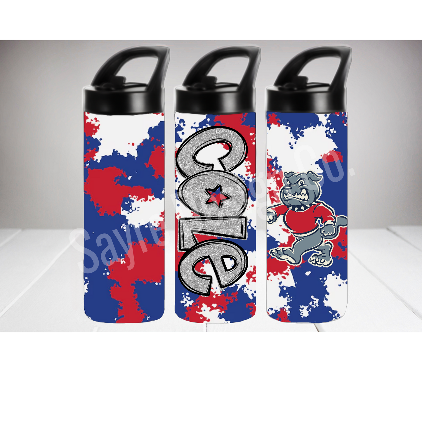Custom Back to School 20oz Water Bottles