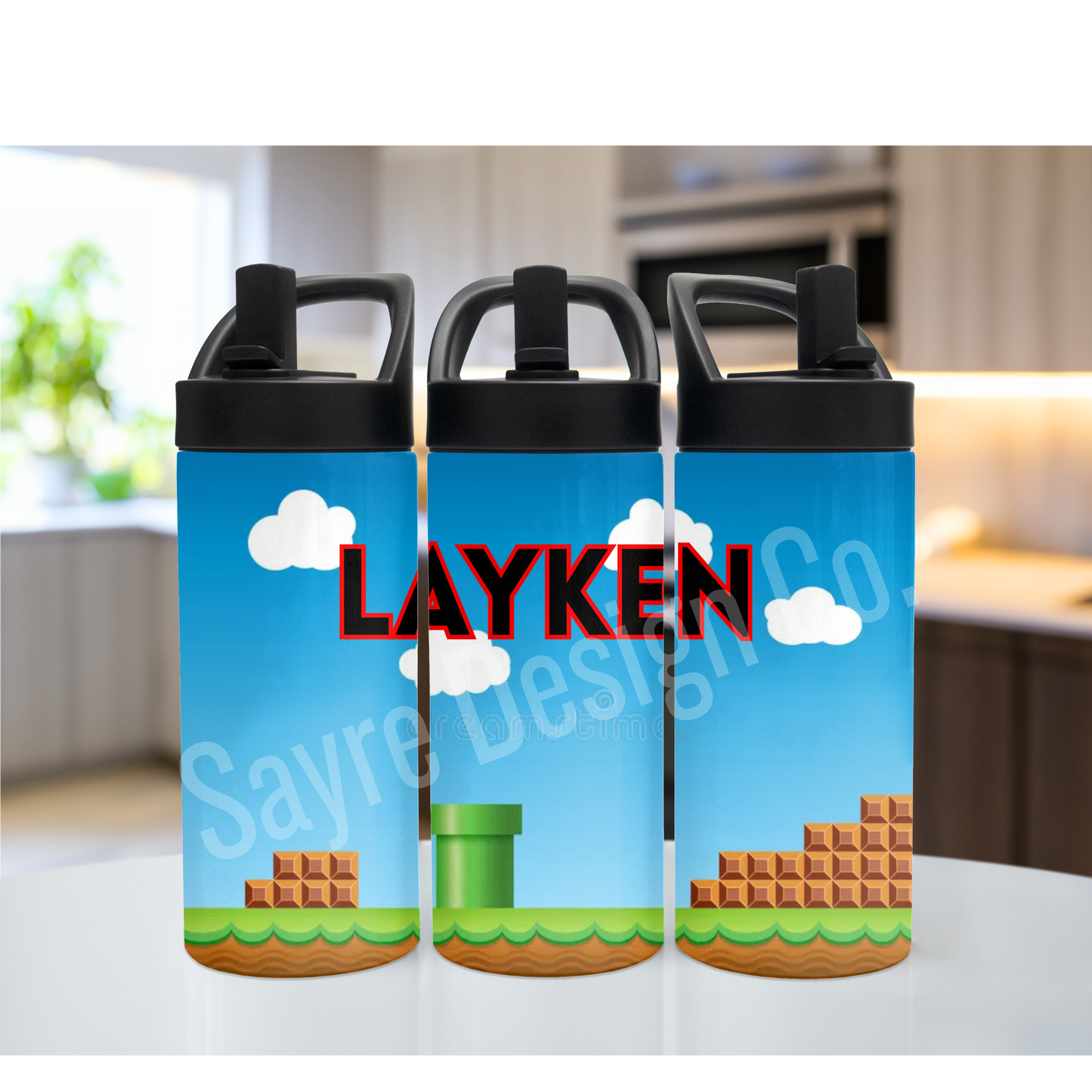 Custom 16 oz Water Bottles Back to School