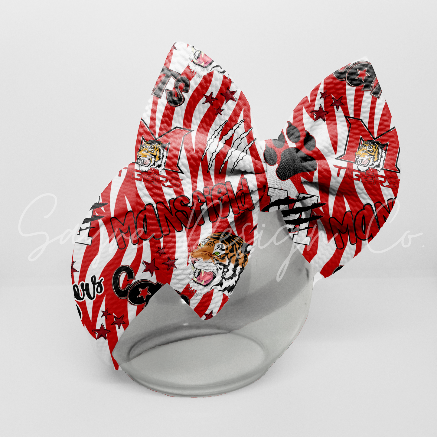 Mansfield Tigers Stripe Bows