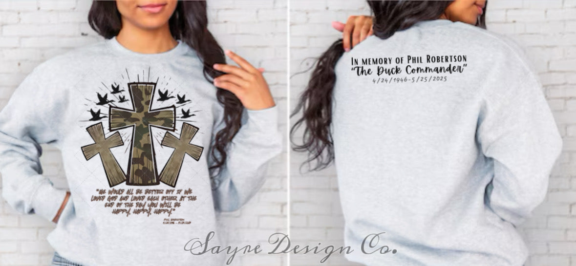 3 Crosses Loved Each Other Crewneck-Adult Unisex