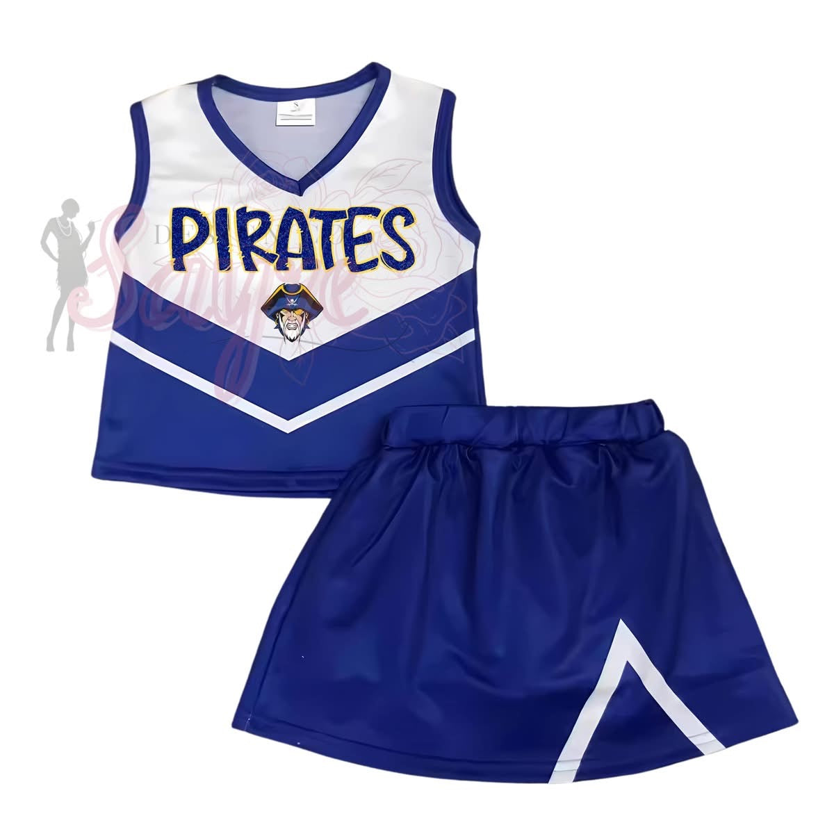 0/3M-6/7 Custom Cheer Uniform Striped *CLOSES 8/29!*