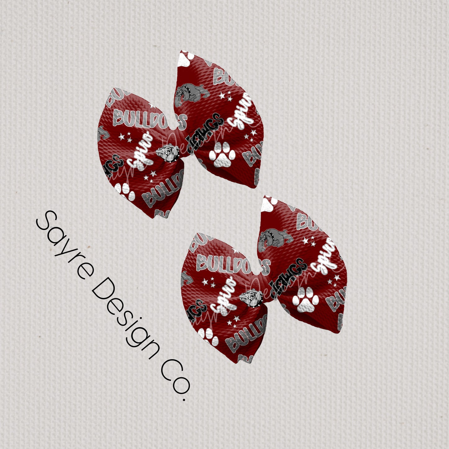 Spiro Bulldogs Red Bows