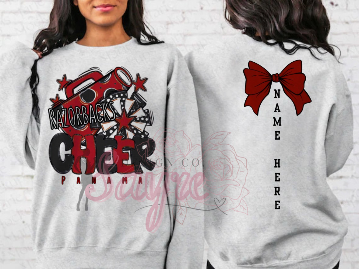 Customizable Team/Name Cheer Crewneck