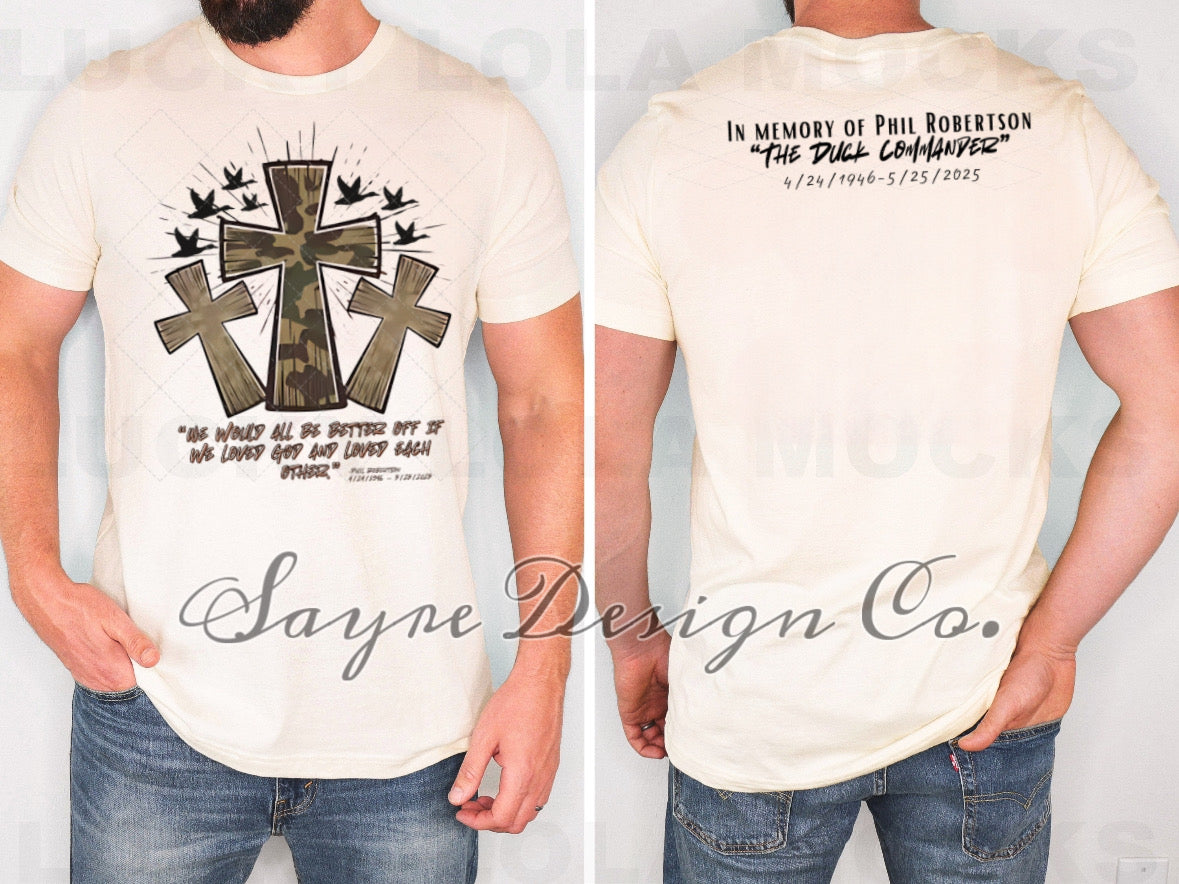 3 Crosses Loved Each Other Tee-Adult