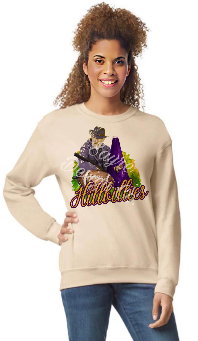 Ozark Hillbillies Painted Football/Cheer Shirt/Sweatshirt- Adult