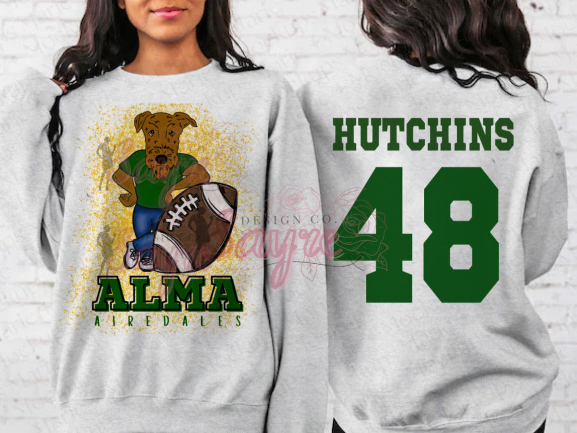 Customizable Team/Name Football Crewneck