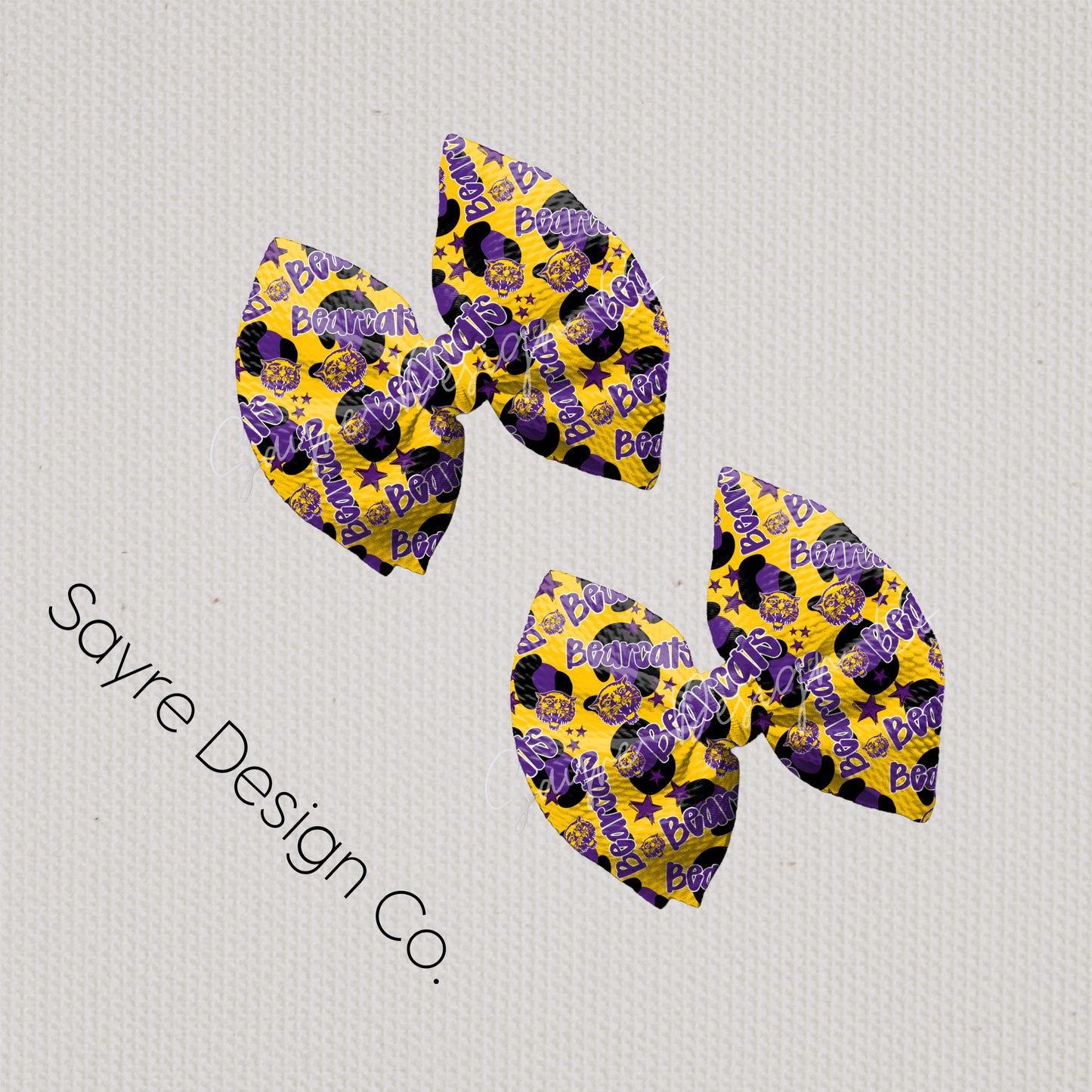 Booneville Bearcats Yellow Bows