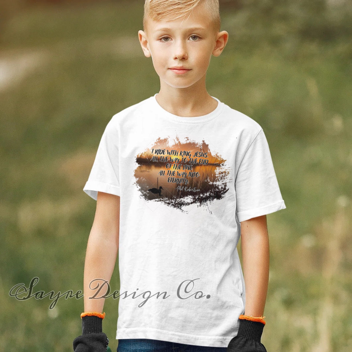 I Ride with King Jesus Tee- 2t-Youth