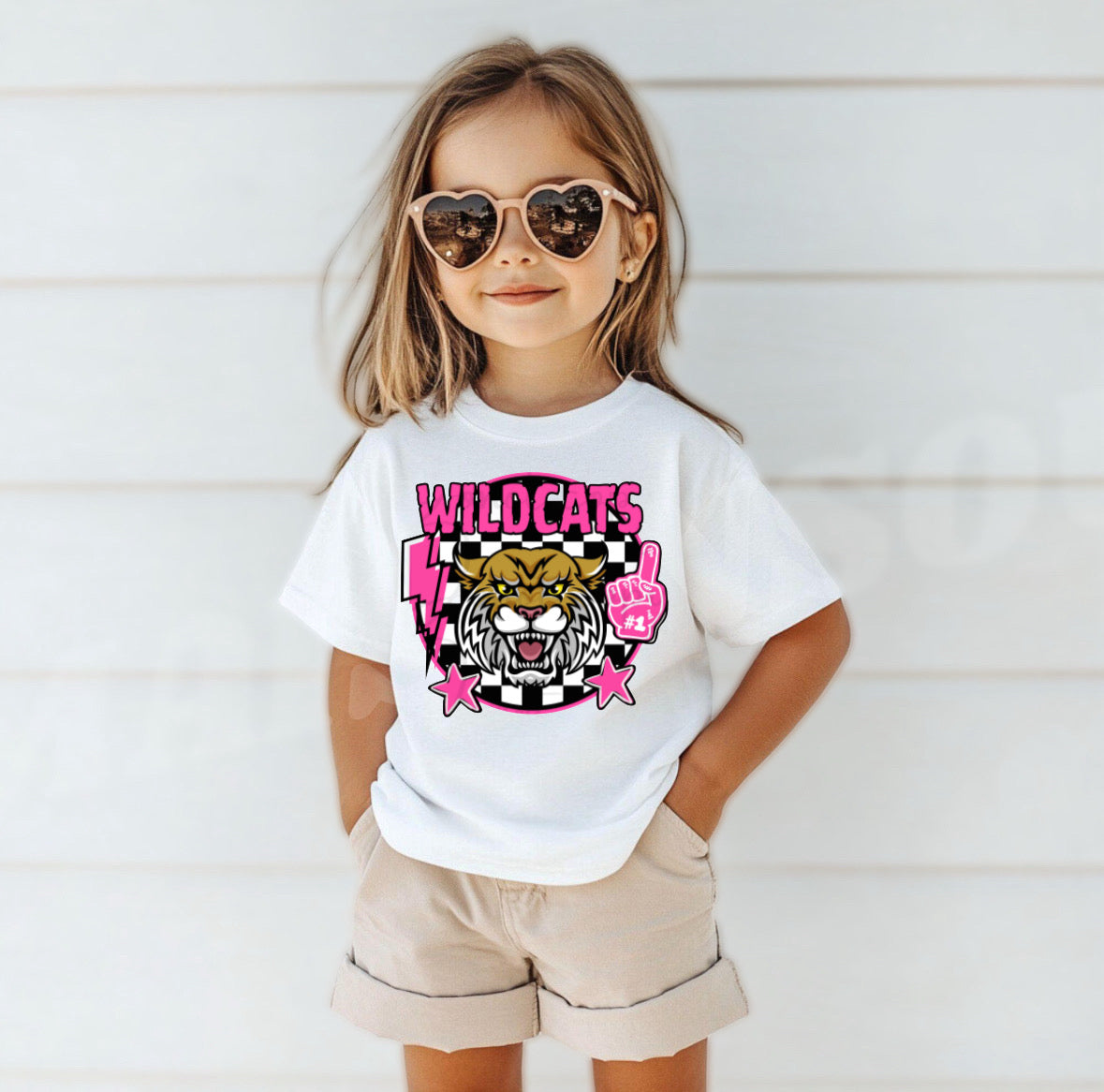 Team Customizable Checkered Round Pink Out Tee/Sweatshirt/Hoodie
