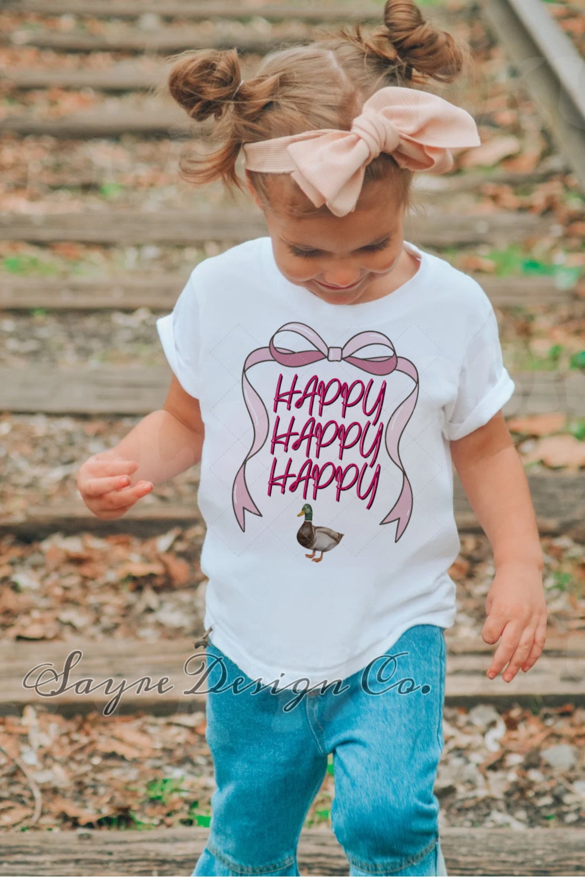 Pink Happy Happy Happy Tee- 2t-Youth