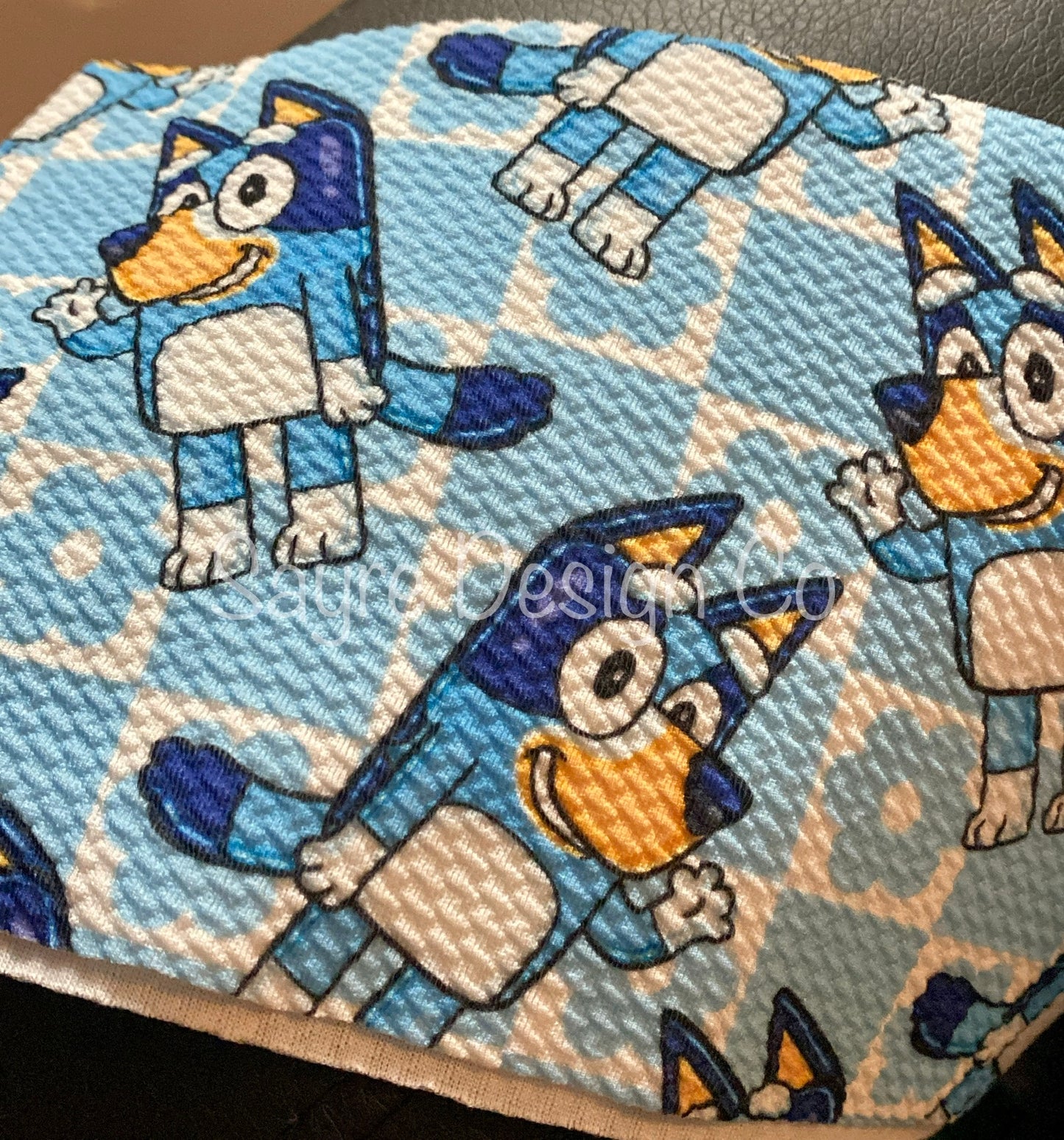 Waving Bluey- Bullet Fabric *limited quantity*