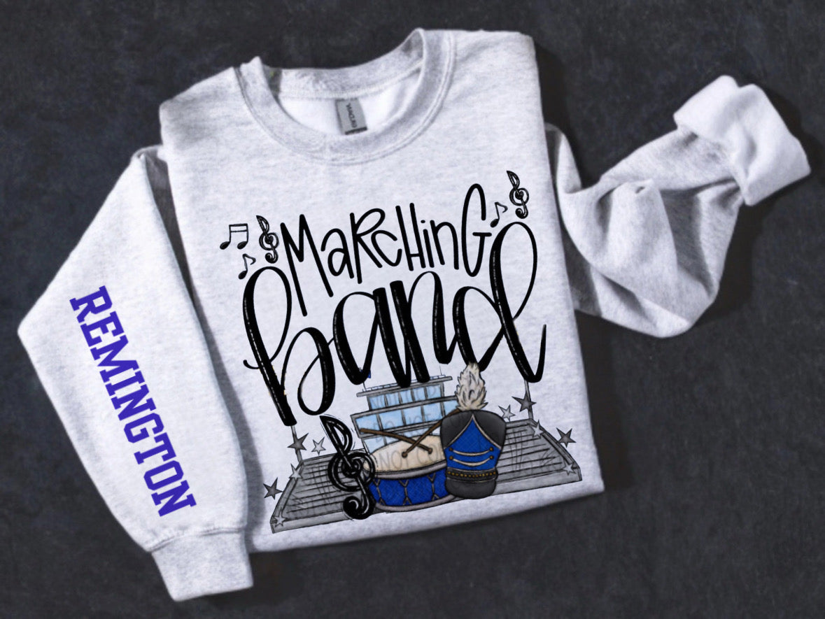 Customizable Team/Name Marching Band Crewneck