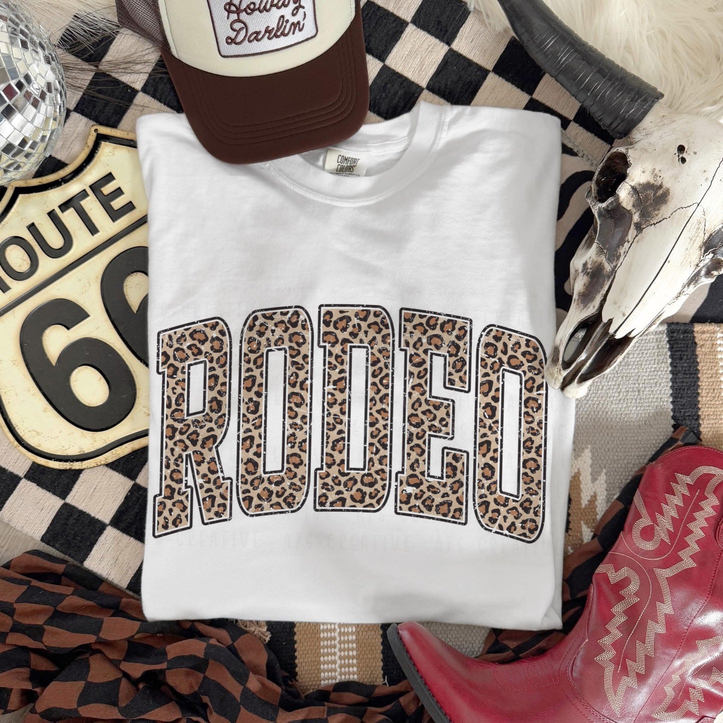 Leopard Rodeo Varsity Shirt/Sweatshirt