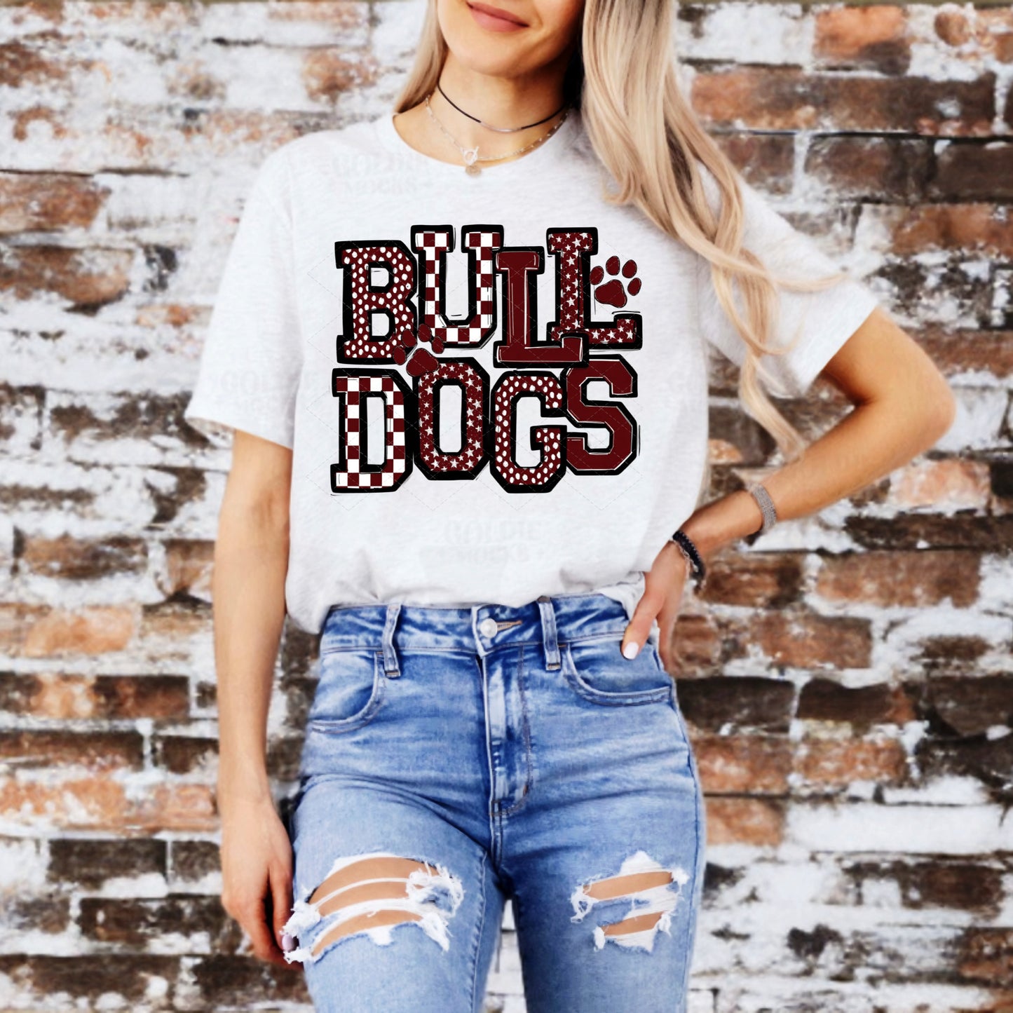 Varsity Bulldogs- Red Shirt/Long Sleeve/Crewneck/Hoodie