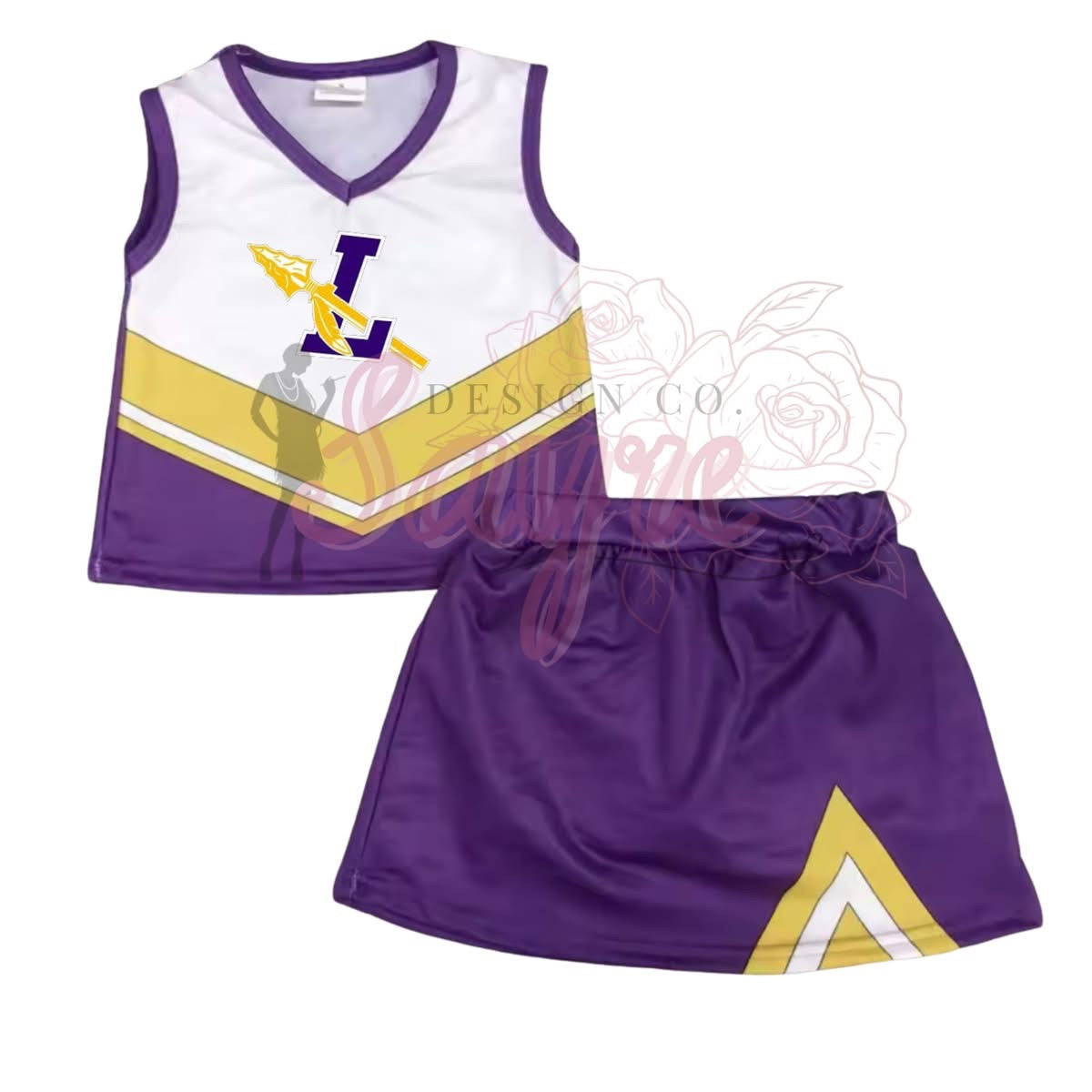0/3M-6/7 Custom Cheer Uniform Striped *CLOSES 8/29!*