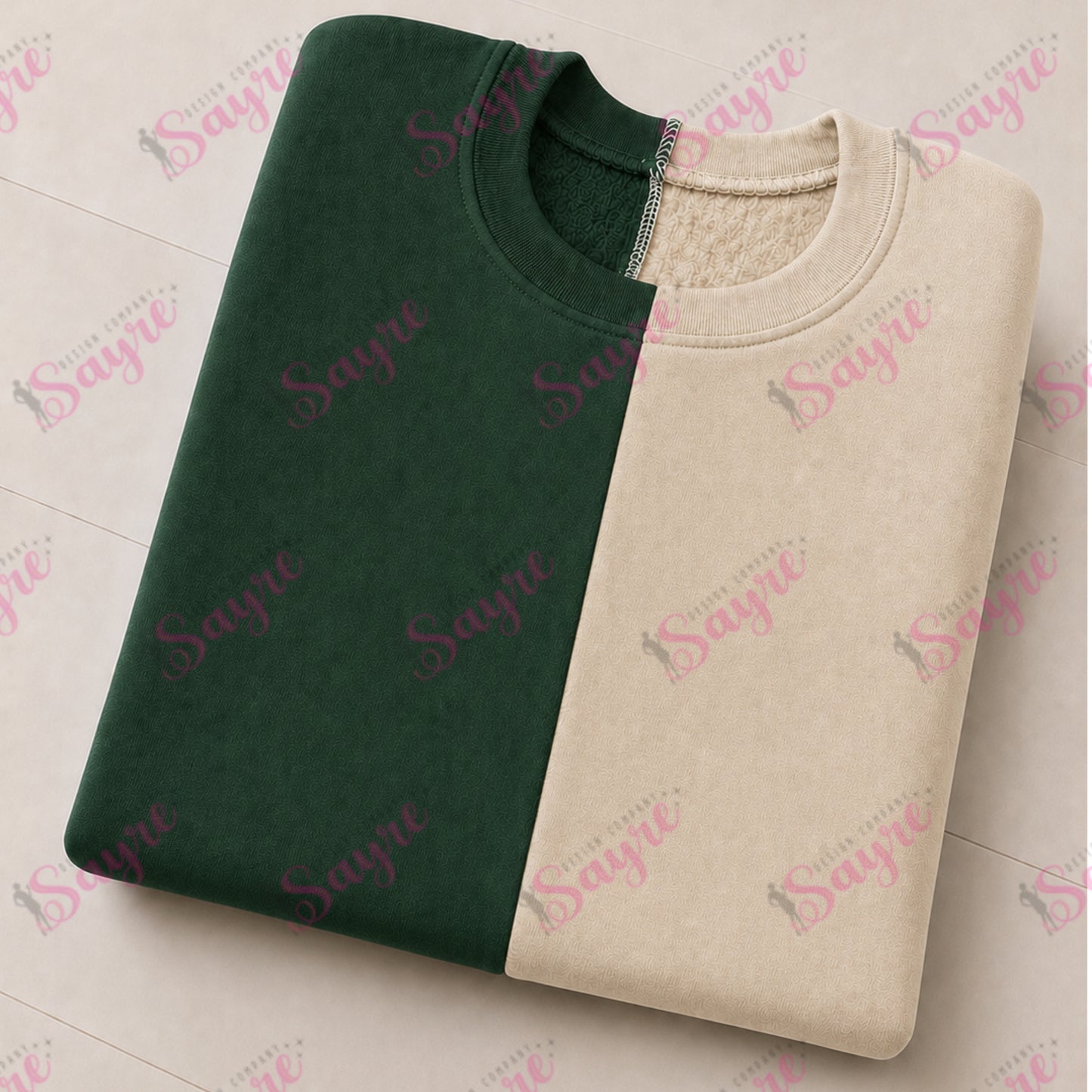 BLANK Split Color Crewneck-ADULT
