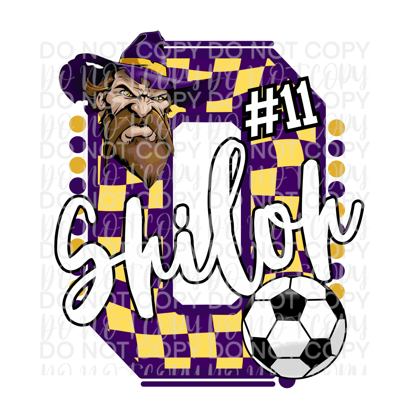 Customizable Soccer Checkered Letter Shirt/Long Sleeve/Crewneck/Hoodie