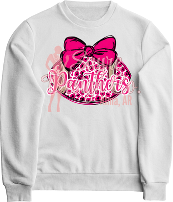 Pink Bow Team Football- Youth Sayre Design Co.