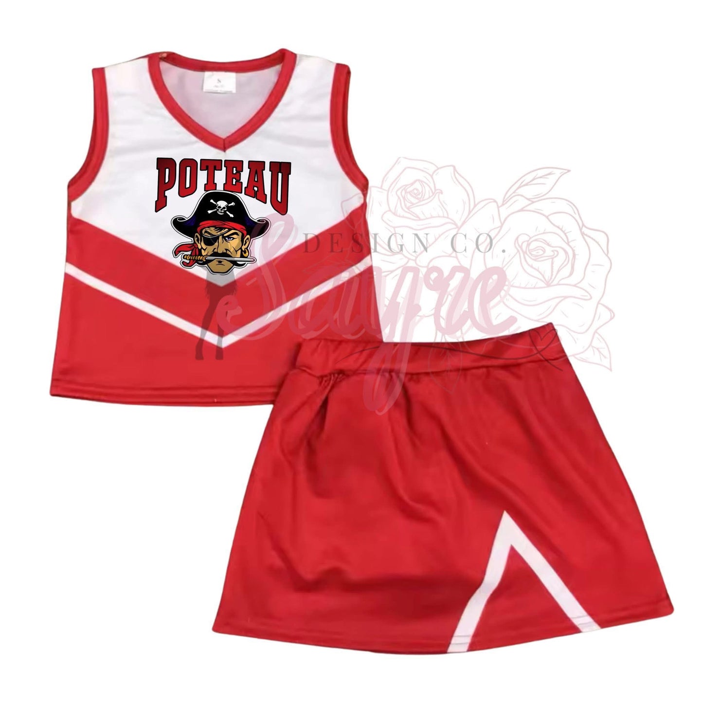 0/3M-6/7 Custom Cheer Uniform Striped *CLOSES 8/29!*