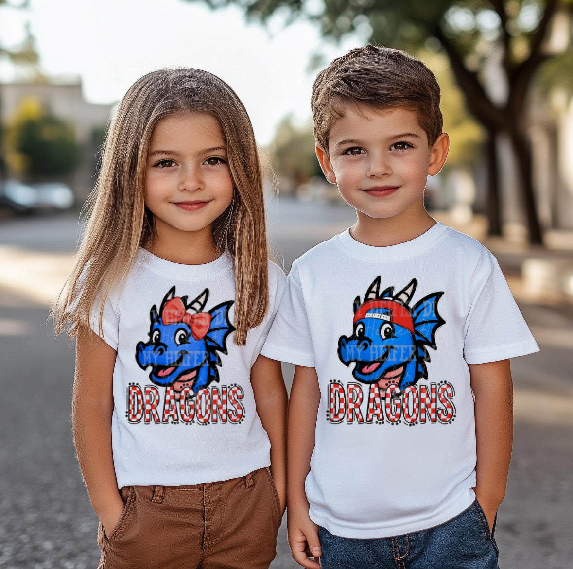 Mascot Bow/Cap Tees