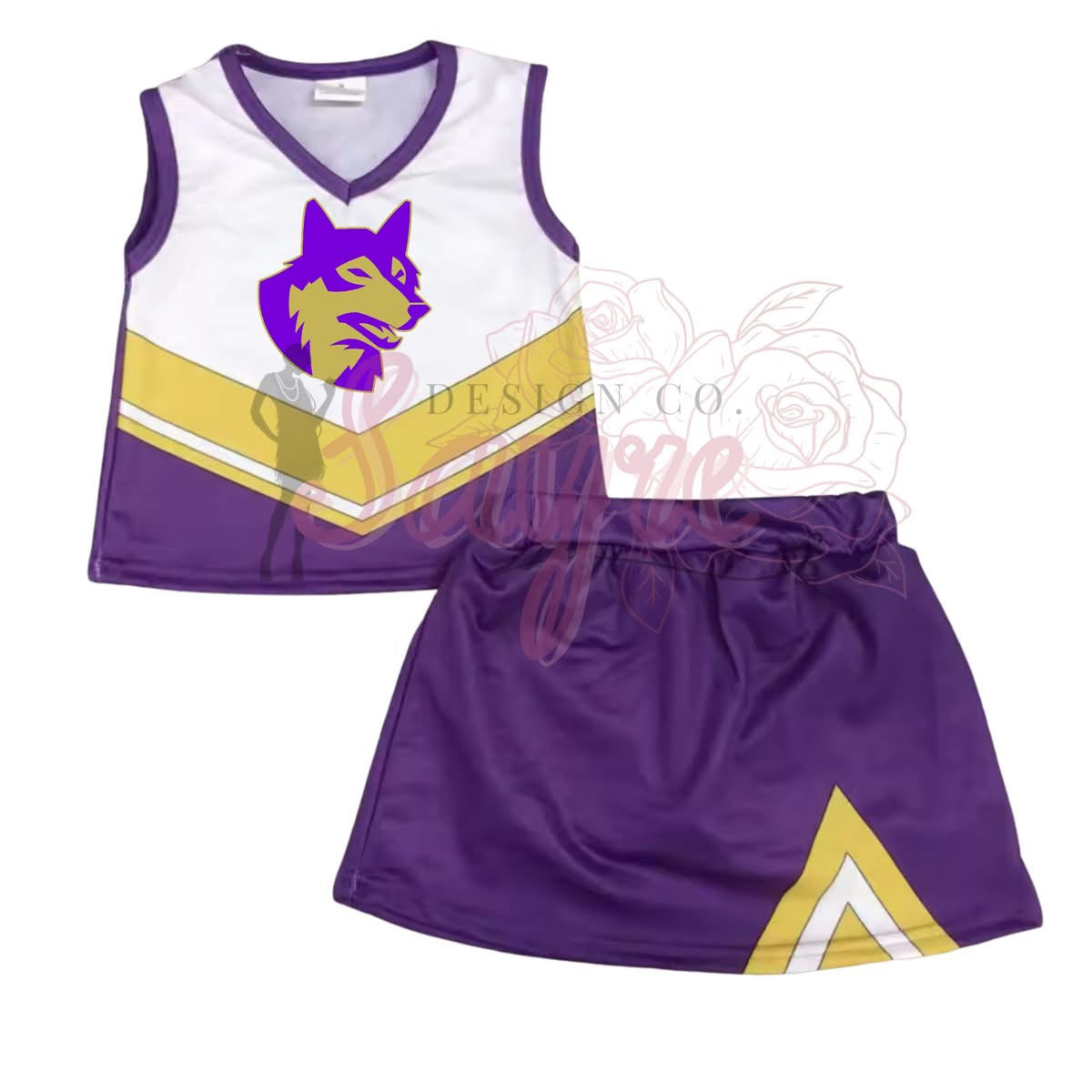 0/3M-6/7 Custom Cheer Uniform Striped *CLOSES 8/29!*