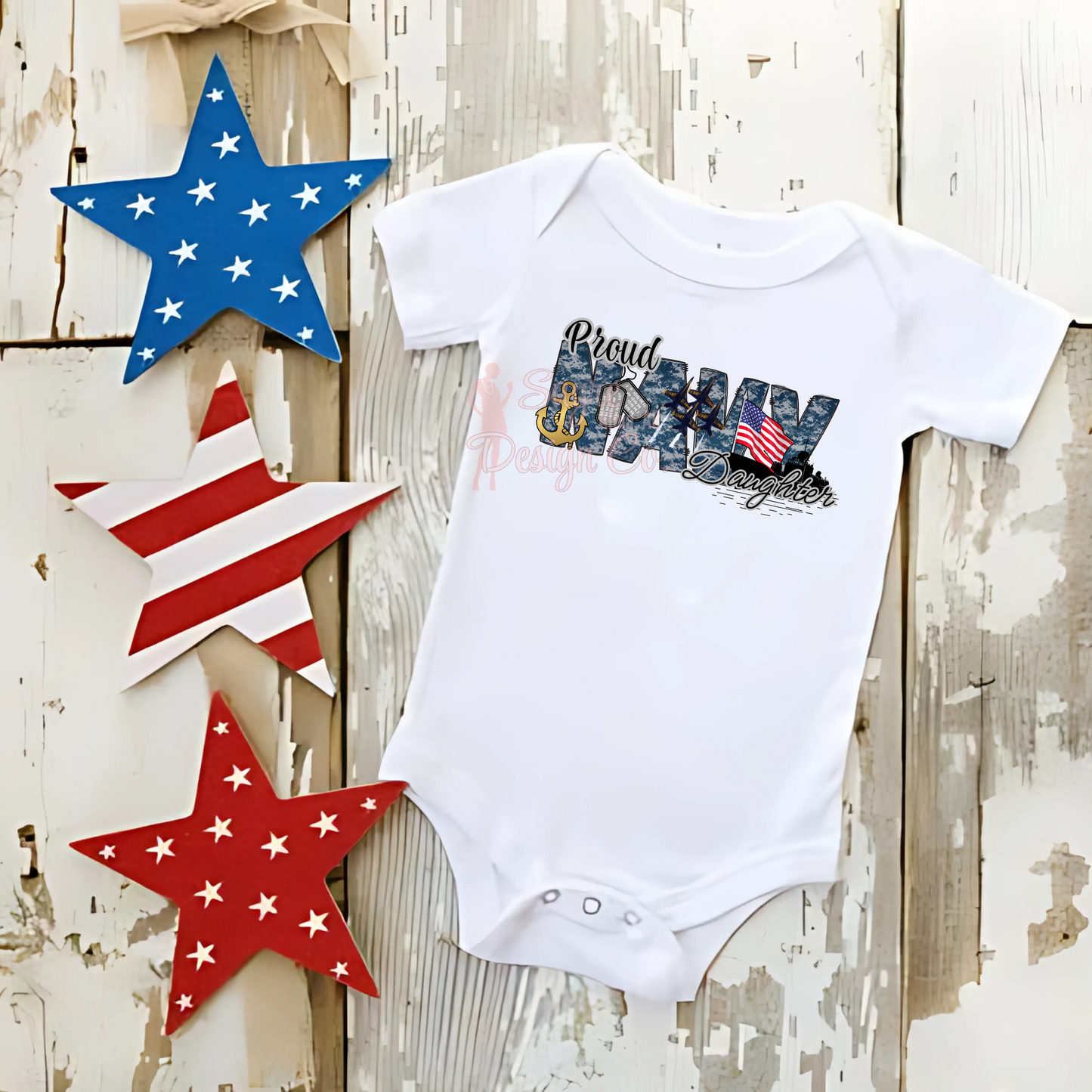 Customizable Proud *Military Branch*.. Baby-3t Sayre Design Co.