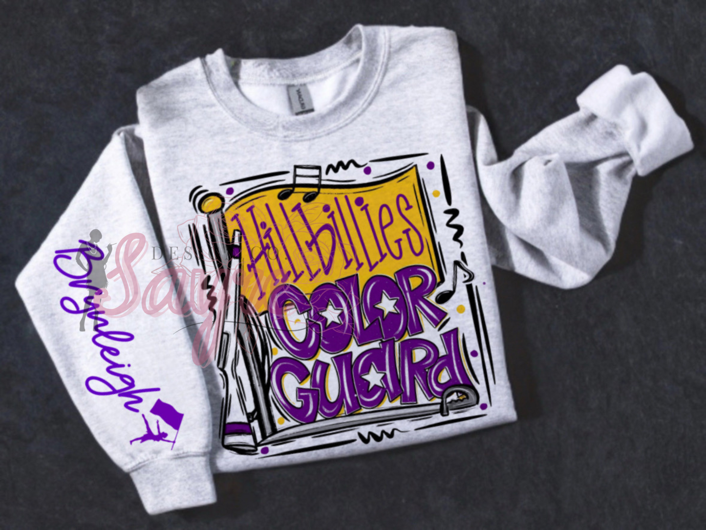 Customizable Team/Name Color Guard Crewneck