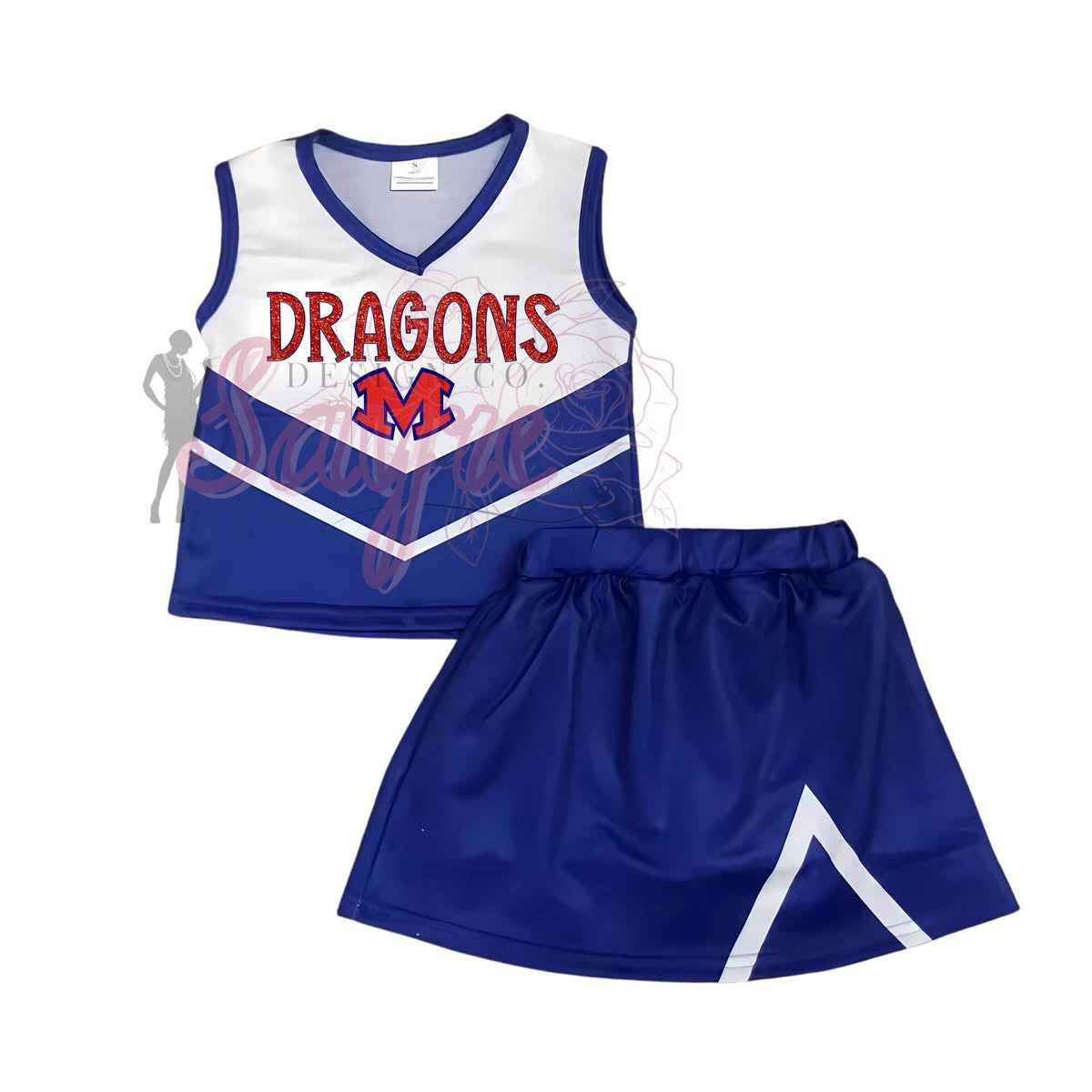 0/3M-6/7 Custom Cheer Uniform Striped *CLOSES 8/29!*