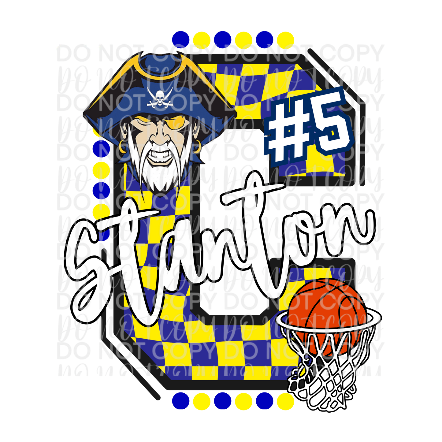 Customizable Basketball Checkered Letter Shirt/Long Sleeve/Crewneck/Hoodie