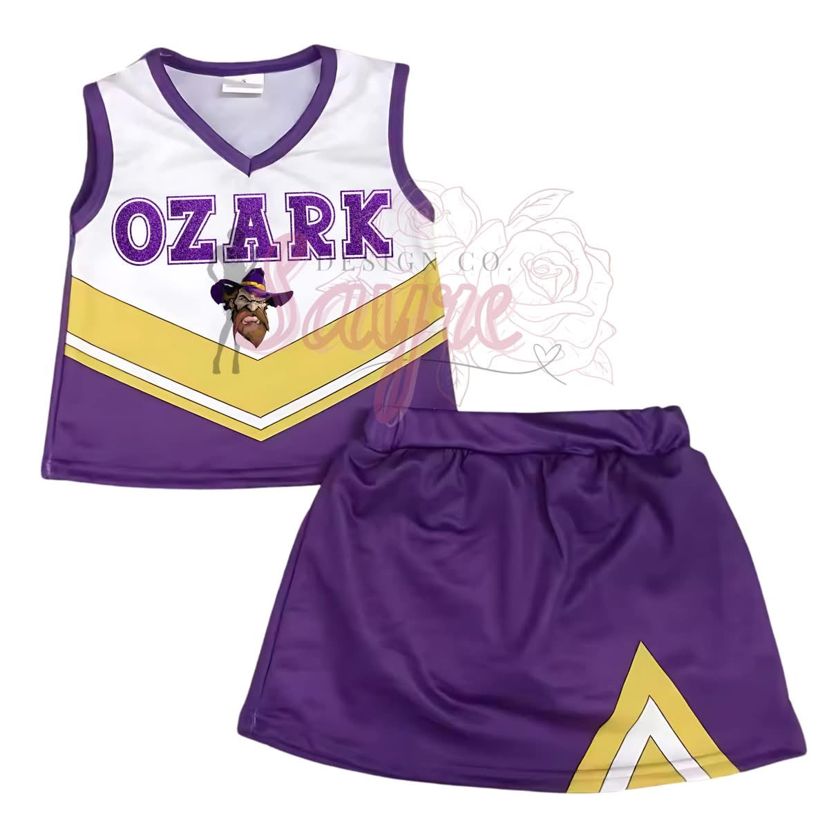0/3M-6/7 Custom Cheer Uniform Striped *CLOSES 8/29!*