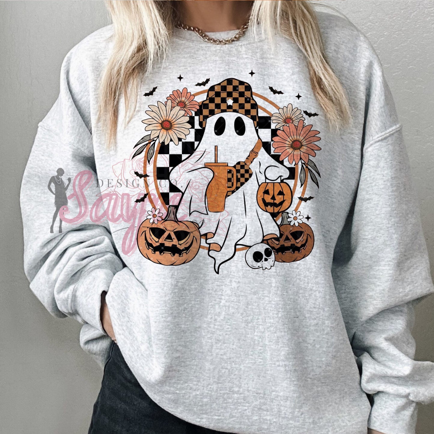 Boujie Checkered Ghost Shirt/Sweatshirt