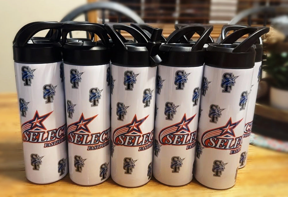 Custom CF 20oz Steel Water Bottle