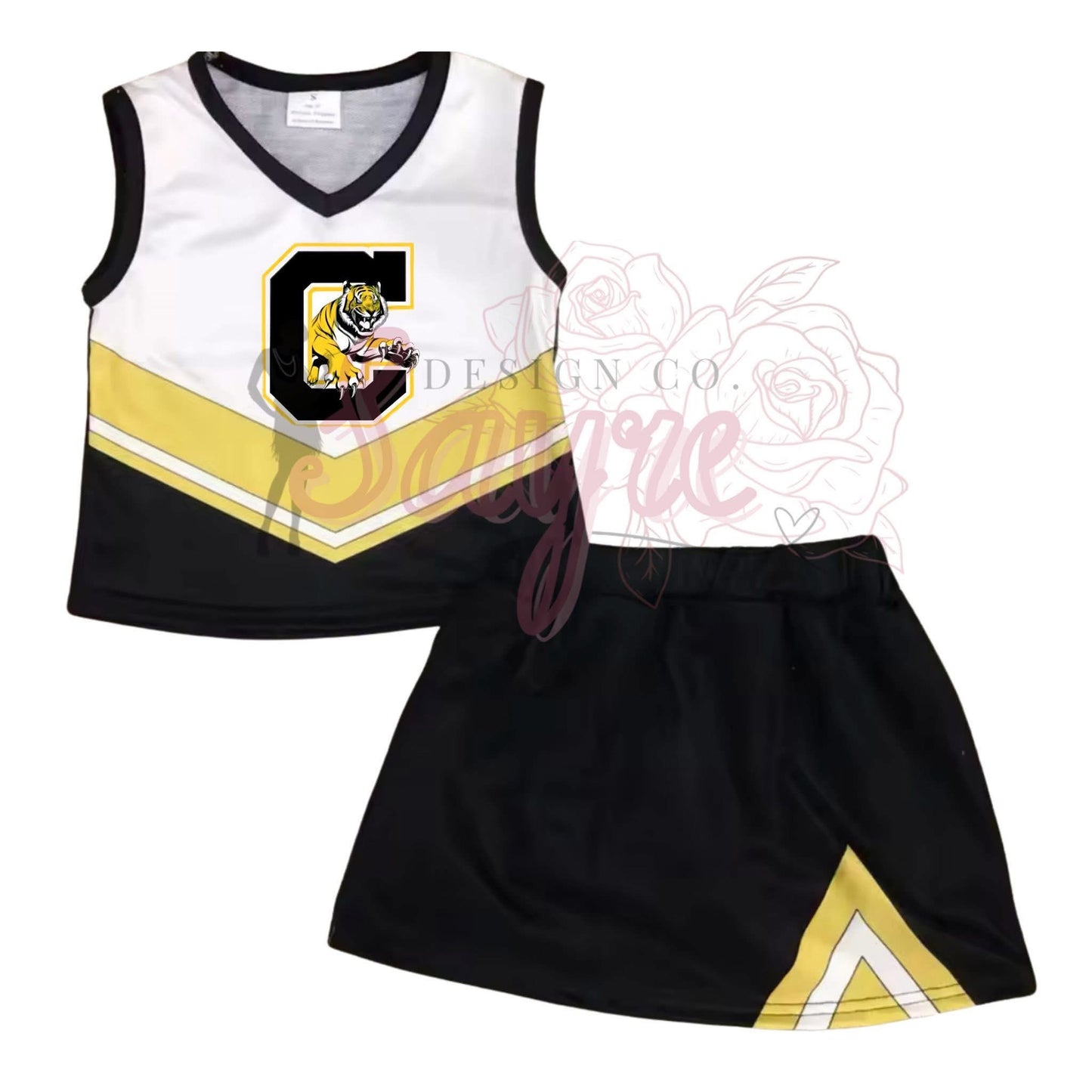 0/3M-6/7 Custom Cheer Uniform Striped *CLOSES 8/29!*