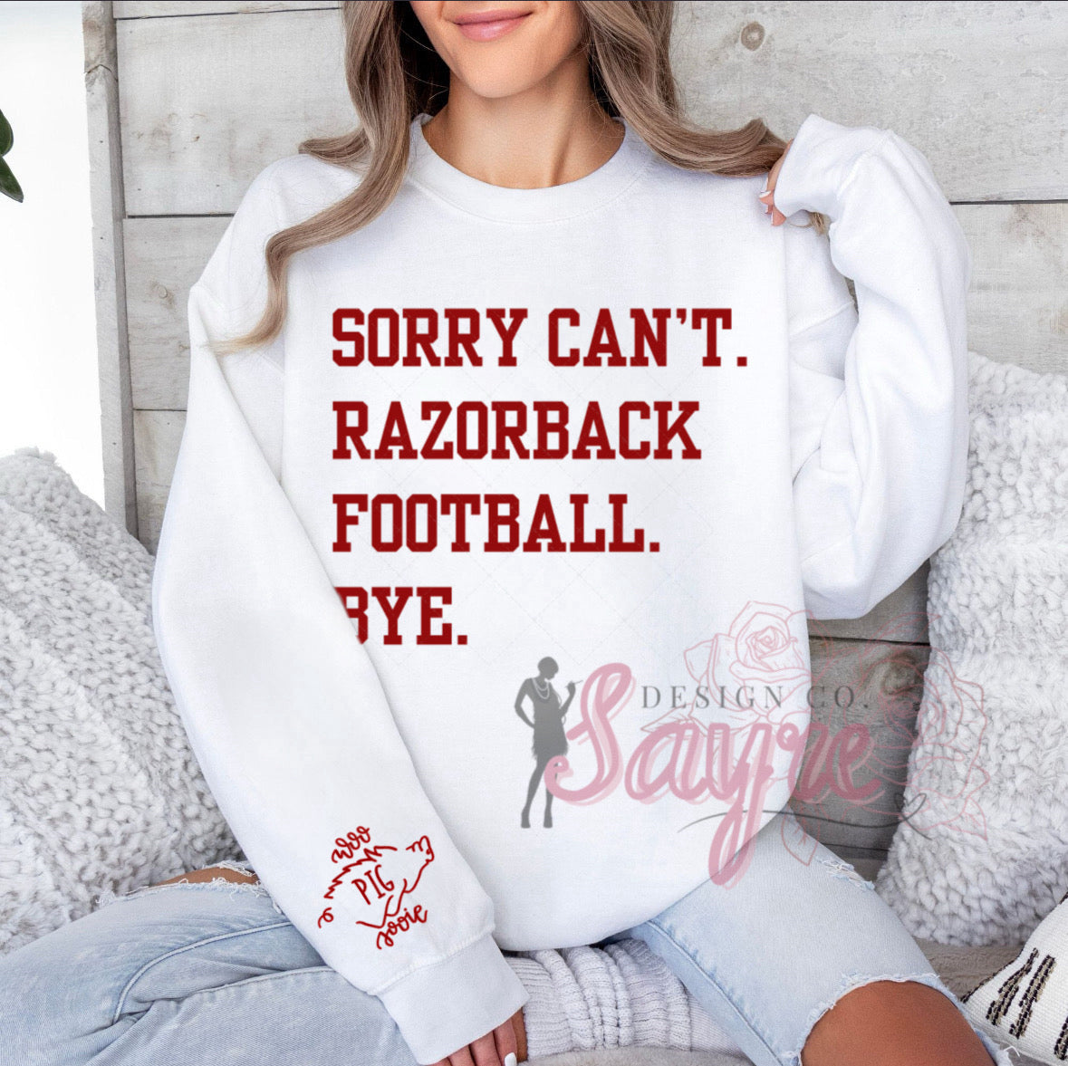 Can’t Razorback Football Bye Crewneck