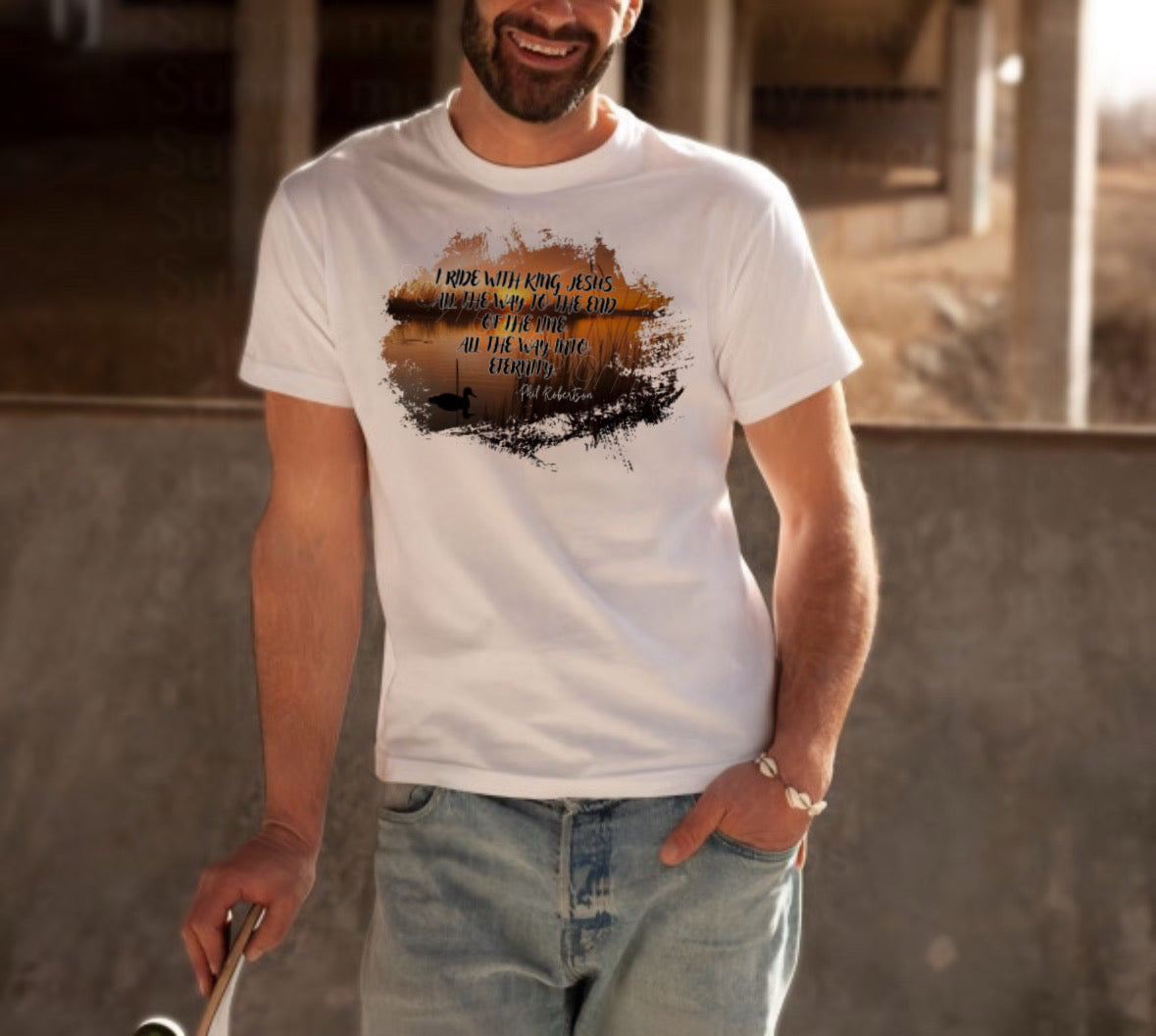 I Ride with King Jesus Tee-Adult