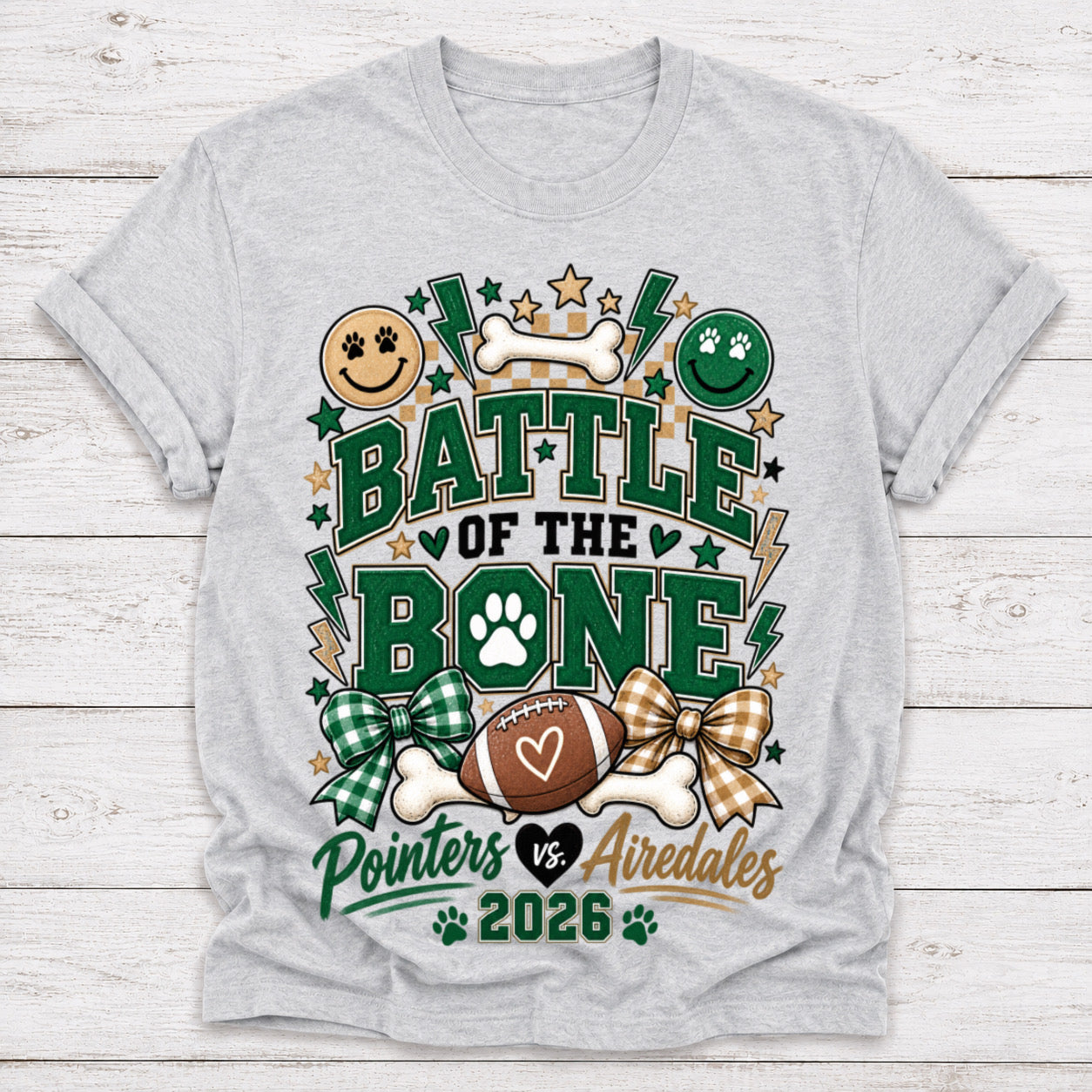 Retro Smiley Battle of the Bone Tee