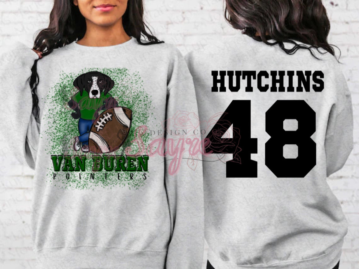 Customizable Team/Name Football Crewneck