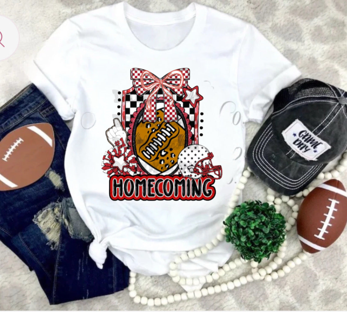 Customizable Color Homecoming Block Coquette Shirt/Long Sleeve/Crewneck/Hoodie