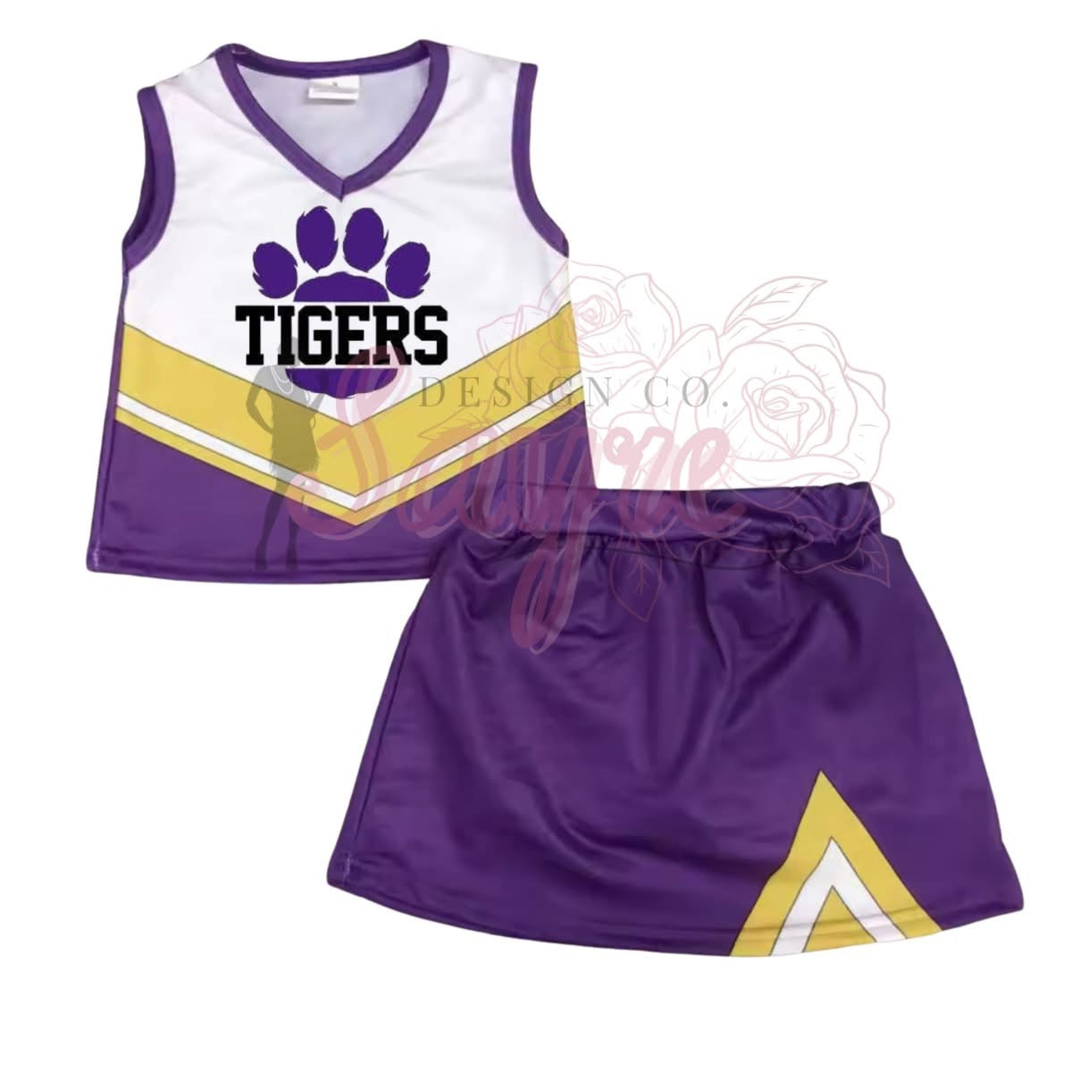0/3M-6/7 Custom Cheer Uniform Striped *CLOSES 8/29!*