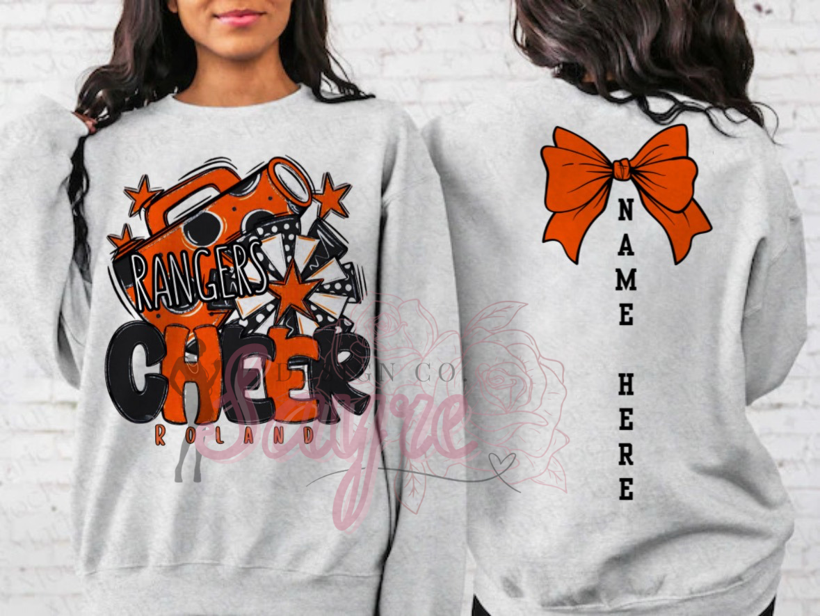 Customizable Team/Name Cheer Crewneck
