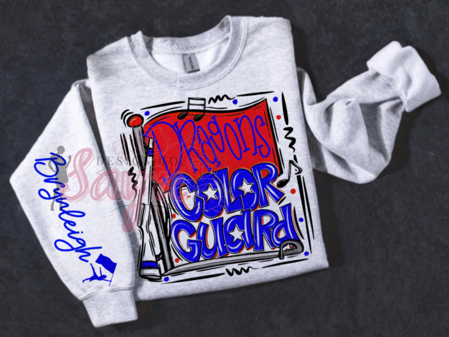 Customizable Team/Name Color Guard Crewneck